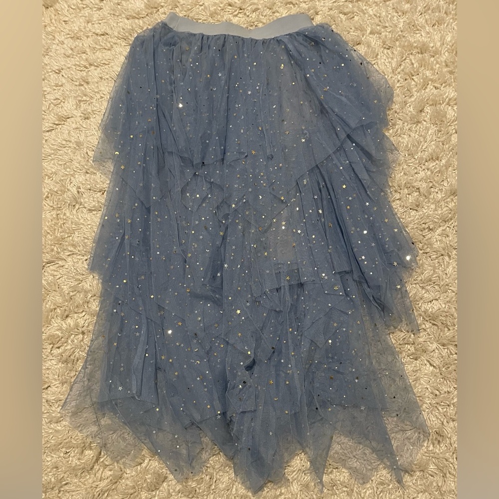 Elegant Blue Tulle Skirt